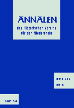 Annalen des Historischen Vereins für den Niederrhein