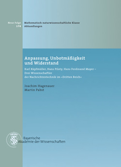 Anpassung, Unbotmäßigkeit und Widerstand von Hagenauer,  Joachim, Pabst,  Martin