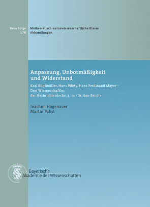 Anpassung, Unbotmäßigkeit und Widerstand von Hagenauer,  Joachim, Pabst,  Martin