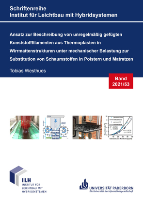 Ansatz zur Beschreibung von unregelmäßig gefügten Kunststofffilamenten aus Thermoplasten in Wirrmattenstrukturen unter mechanischer Belastung zur Substitution von Schaumstoffen in Polstern und Matratzen von Westhues,  Tobias