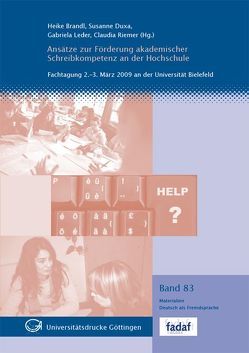 Ansätze zur Förderung akademischer Schreibkompetenz an der Hochschule von Brandl,  Heike, Leder,  Gabriela, Riemer,  Claudia