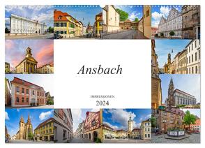 Ansbach Impressionen (Wandkalender 2024 DIN A2 quer), CALVENDO Monatskalender von Meutzner,  Dirk