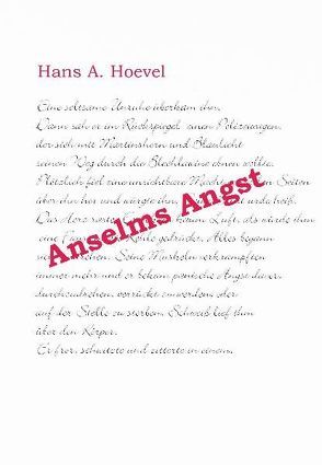 Anselms Angst von Hoevel,  Hans A.