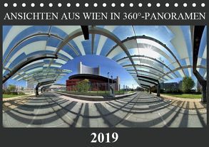 Ansichten aus Wien in 360°-Panoramen (Tischkalender 2019 DIN A5 quer) von Braun,  Werner