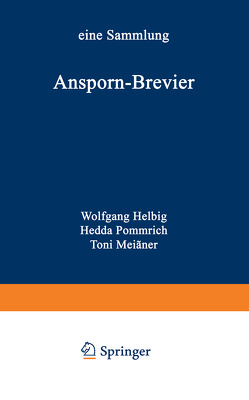 Ansporn-Brevier von Helbig,  Wolfgang, Pommrich,  Hedda