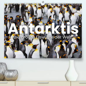 Antarktis – Die größte Eiswüste der Welt. (Premium, hochwertiger DIN A2 Wandkalender 2024, Kunstdruck in Hochglanz) von Monkey,  Happy