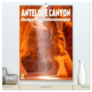 Antelope Canyon – Einzigartiges Naturschauspiel (hochwertiger Premium Wandkalender 2024 DIN A2 hoch), Kunstdruck in Hochglanz von Viola,  Melanie