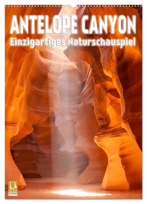 Antelope Canyon – Einzigartiges Naturschauspiel (Wandkalender 2024 DIN A2 hoch), CALVENDO Monatskalender von Viola,  Melanie