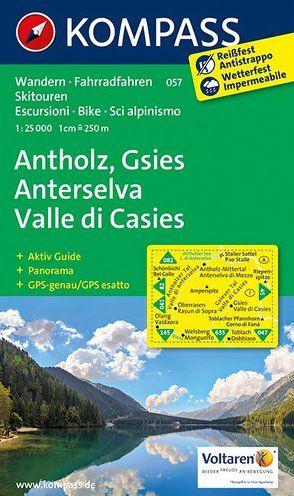 KOMPASS Wanderkarte Antholz – Gsies – Anterselva – Valle di Casies von KOMPASS-Karten GmbH