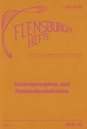 Anthroposophen und Nationalsozialismus von Geiss,  Imanuel, Giordano,  Ralph, Höfer,  Thomas, Lindenberg,  Christoph, Wagner,  Arfst, Weirauch,  Wolfgang