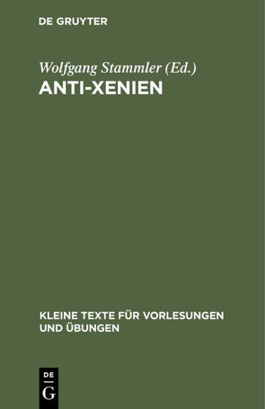 Anti-Xenien von Stammler,  Wolfgang