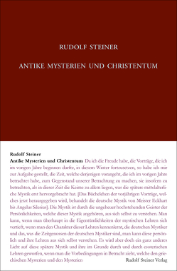 Antike Mysterien und Christentum von Hoffmann,  David Marc, Steiner,  Rudolf, Zehnter,  Hans-Christian