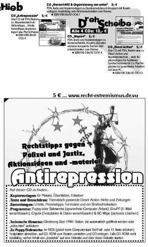 Antirepression CD von Bergstedt,  Jörg