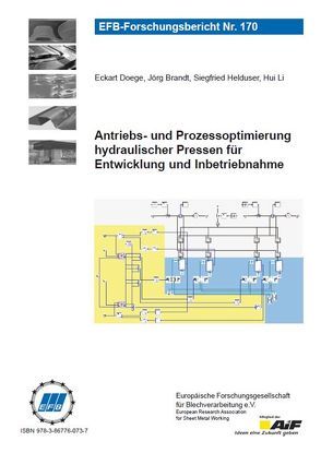 Antriebs- und Prozessoptimierung hydraulischer Pressen für Entwicklung und Inbetriebnahme von Brandt,  Jörg, Doege,  Eckart, Helduser,  Siegfried, Li,  Hui