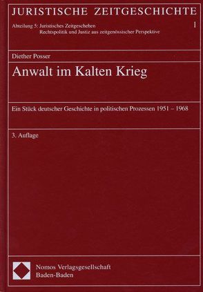 Anwalt im Kalten Krieg von Posser,  Dieter