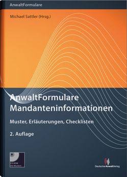 AnwaltFormulare Mandanteninformationen von Sattler,  Michael