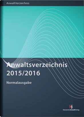 Anwaltsverzeichnis 2015/2016 – Normalausgabe