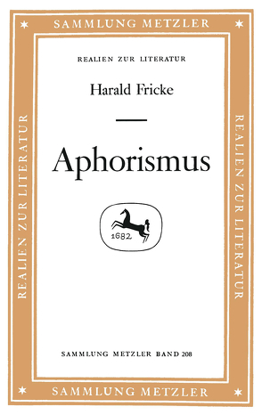 Aphorismus von Fricke,  Harald