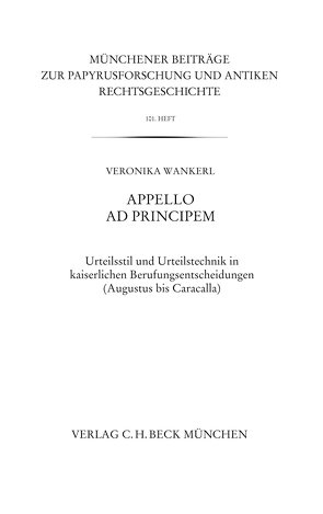 Appello ad principem von Wankerl,  Veronika