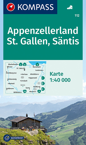 KOMPASS Wanderkarte Appenzellerland, St. Gallen, Säntis von KOMPASS-Karten GmbH