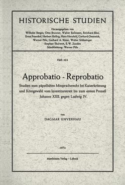 Approbatio – Reprobatio von Unverhau,  Dagmar