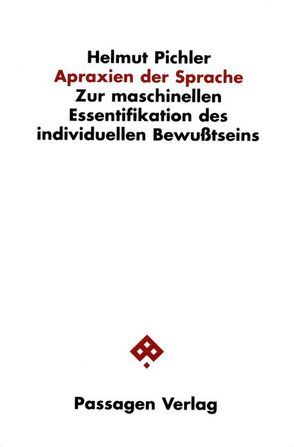 Apraxien der Sprache von Pichler,  Helmut