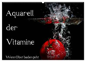 Aquarell der Vitamine – Wenn Obst baden geht (Wandkalender 2024 DIN A2 quer), CALVENDO Monatskalender von Rochow,  Holger