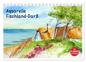 Aquarelle – Fischland-Darß (Tischkalender 2024 DIN A5 quer), CALVENDO Monatskalender von Dürr,  Brigitte