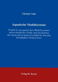 Aquatische Modellsysteme von Volm,  Christine