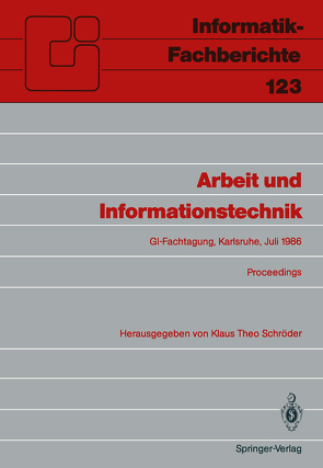 Arbeit und Informationstechnik von Schröder,  Klaus T.