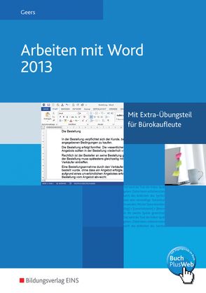 Arbeiten mit Word 2013 von Geers,  Werner