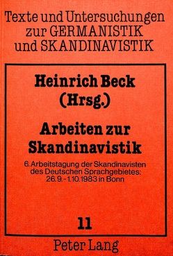 Arbeiten zur Skandinavistik von Beck,  Heinrich