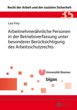 Arbeitnehmerähnliche Personen in der Betriebsverfassung unter besonderer Berücksichtigung des Arbeitsschutzrechts von Frey,  Lea