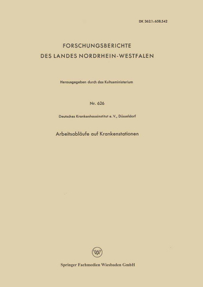 Arbeitsabläufe auf Krankenstationen von Kultusministerium