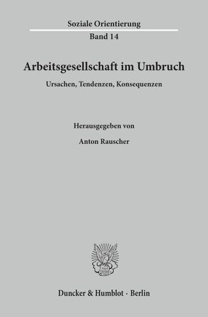 Arbeitsgesellschaft im Umbruch. von Rauscher,  Anton