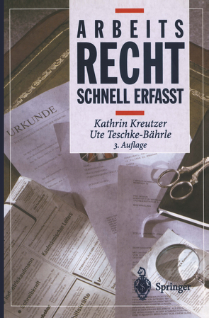 Arbeitsrecht von Dinter,  S., Kreutzer,  Kathrin, Teschke-Bährle,  Ute