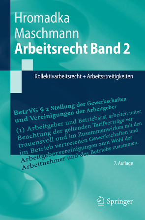 Arbeitsrecht Band 2 von Hromadka,  Wolfgang, Maschmann,  Frank