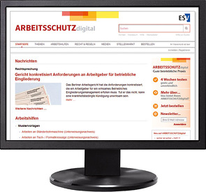 ARBEITSSCHUTZdigital – Jahresabonnement bei Kombibezug Print und Datenbank