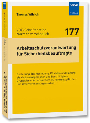 Arbeitsschutzverantwortung für Sicherheitsbeauftragte von Wilrich,  Thomas