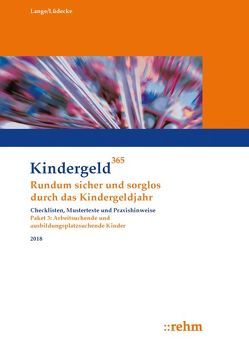 Arbeitsuchende und ausbildungsplatzsuchende Kinder 2018 von Lange,  Klaus, Lüdecke,  Reinhard