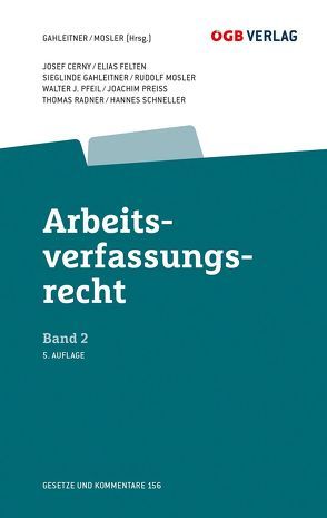 Arbeitsverfassungsrecht Bd 2 von Cerny,  Josef, Felten,  Elias, Gahleitner,  Sieglinde, Mosler,  Rudolf, Pfeil,  Walter J., Preiss,  Joachim, Radner,  Thomas, Schneller,  Hannes