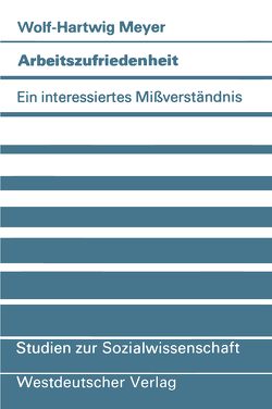 Arbeitszufriedenheit von Meyer,  Wolf-Hartwig