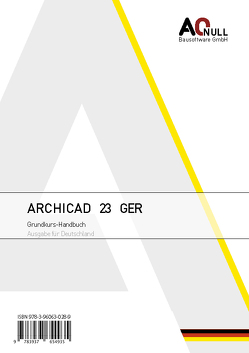 Archicad23Grundkurs-Handbuch GER von Binder,  Bernhard