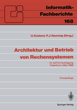 Architektur und Betrieb von Rechensystemen von Kastens,  Uwe, Rammig,  Franz Josef