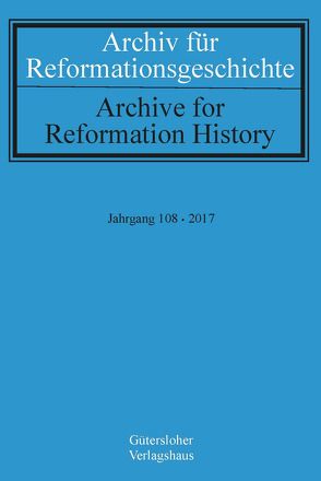 Archiv für Reformationsgeschichte – Aufsatzband