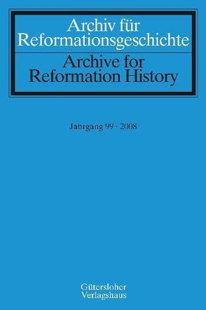 Archiv für Reformationsgeschichte – Aufsatzband