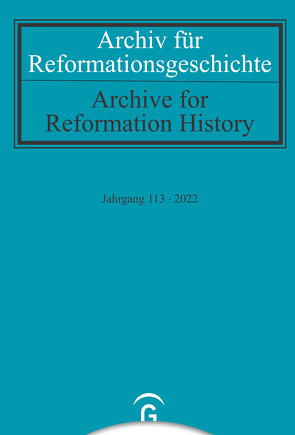 Archiv für Reformationsgeschichte – Aufsatzband