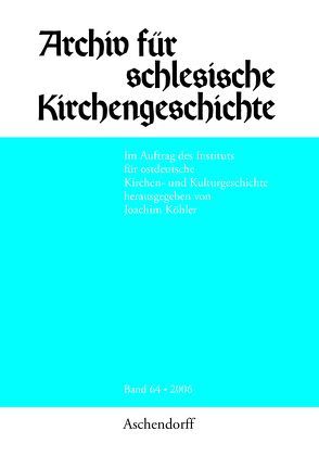 Archiv für Schlesische Kirchengeschichte von Koehler,  Joachim