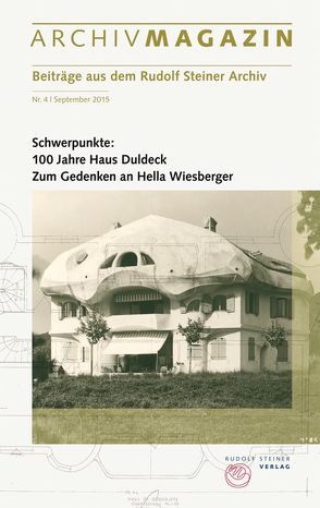 ARCHIVMAGAZIN. Beiträge aus dem Rudolf Steiner Archiv von Hoffmann,  David Marc