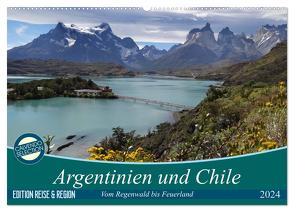 Argentinien und Chile – vom Regenwald bis Feuerland (Wandkalender 2024 DIN A2 quer), CALVENDO Monatskalender von Flori0,  Flori0